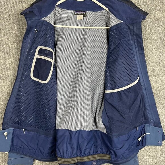 Patagonia blue Full zip pockets Jacket Size M Mesh Lined - Picture 4 of 10